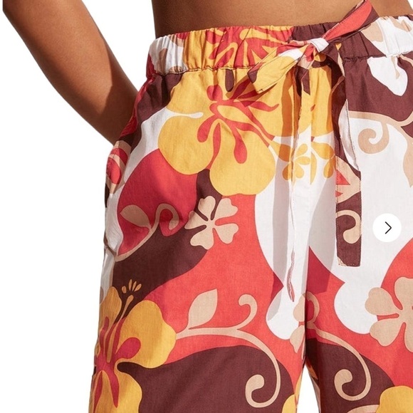 NEW FAITHFULL THE BRAND Celvia Pant Ulani Floral Print Wide Leg Pull Size Small - Picture 3 of 8